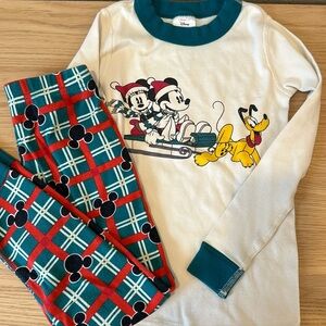 Hanna Andersson Disney Christmas Mickey Long John Pajama Set - Kids 5